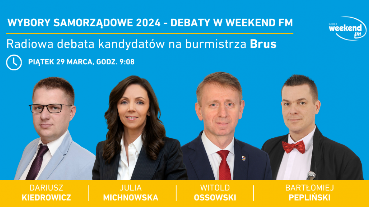 Wybory samorządowe 2024. Terminy radiowych debat w Weekend FM 