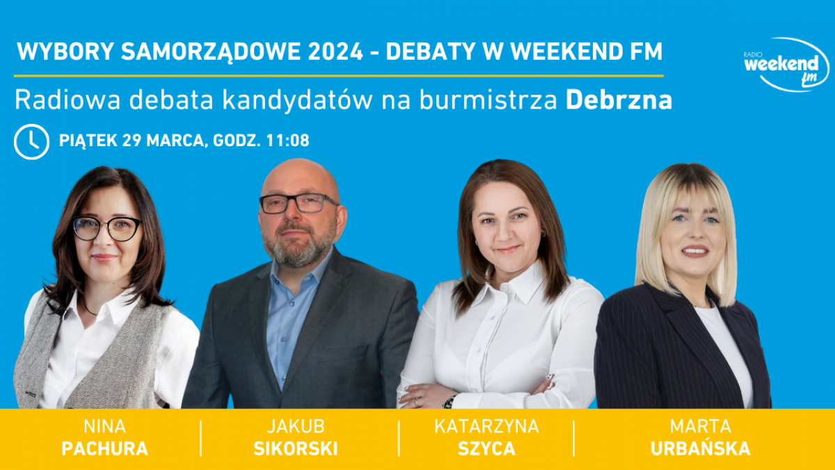 Wybory samorządowe 2024. Terminy radiowych debat w Weekend FM 