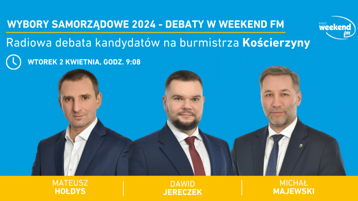 Wybory samorządowe 2024. Terminy radiowych debat w Weekend FM 