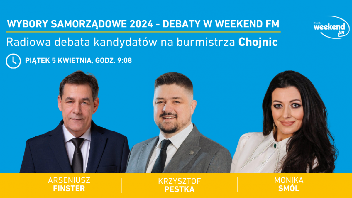 Wybory samorządowe 2024. Terminy radiowych debat w Weekend FM 