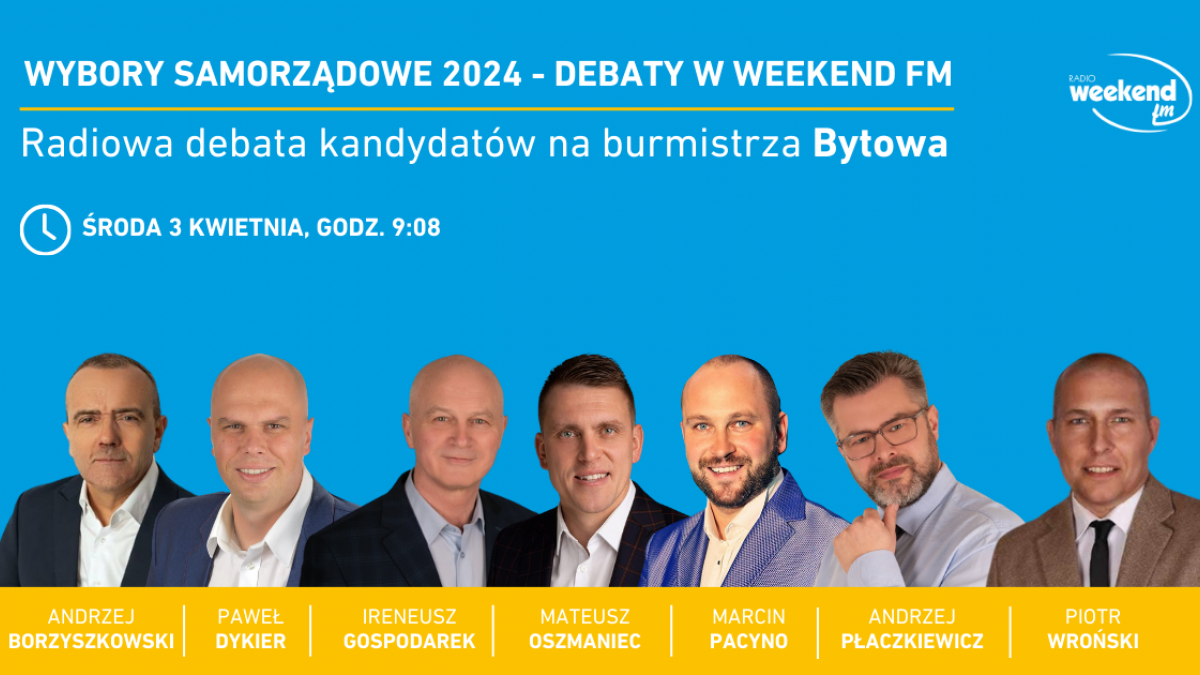Wybory samorządowe 2024. Terminy radiowych debat w Weekend FM 