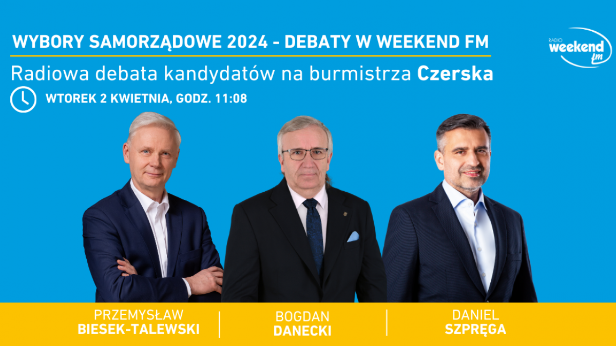 Wybory samorządowe 2024. Terminy radiowych debat w Weekend FM 