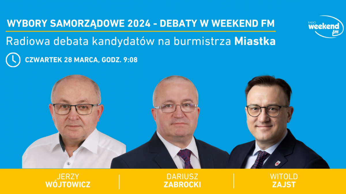 Wybory samorządowe 2024. Terminy radiowych debat w Weekend FM 