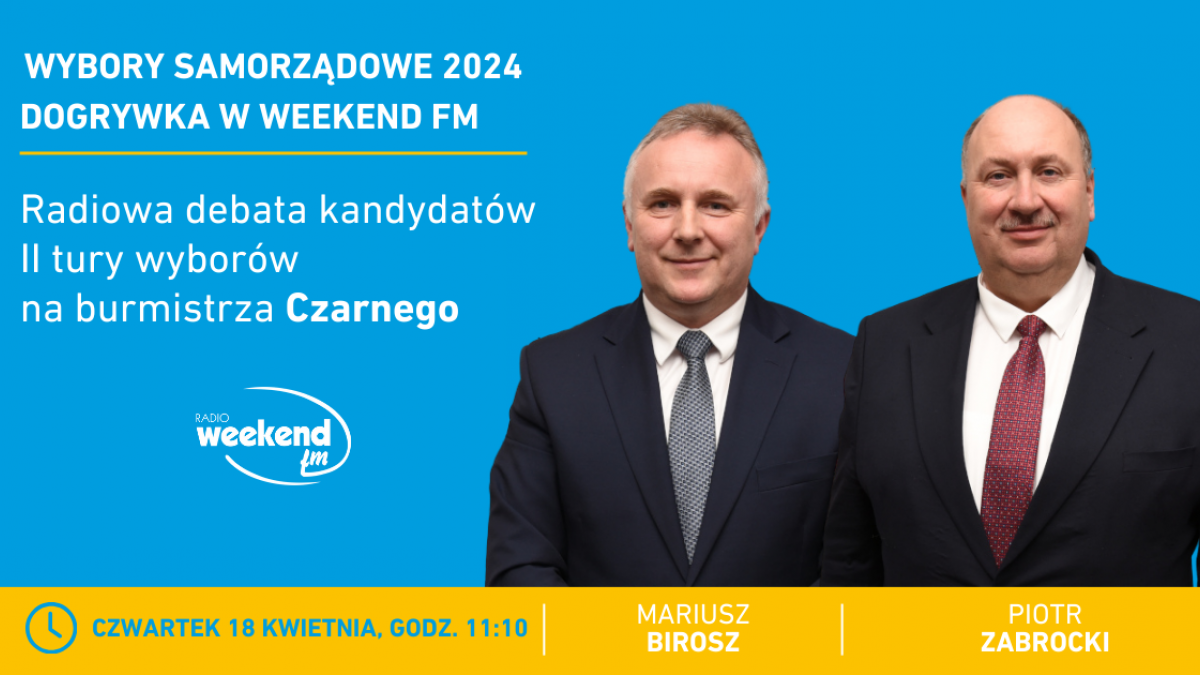 Wybory samorządowe 2024 - Dogrywka w Weekend FM. Debaty kandydat&oacute;w drugiej tury wybor&oacute;w na w&oacute;jt&oacute;w i burmistrz&oacute;w