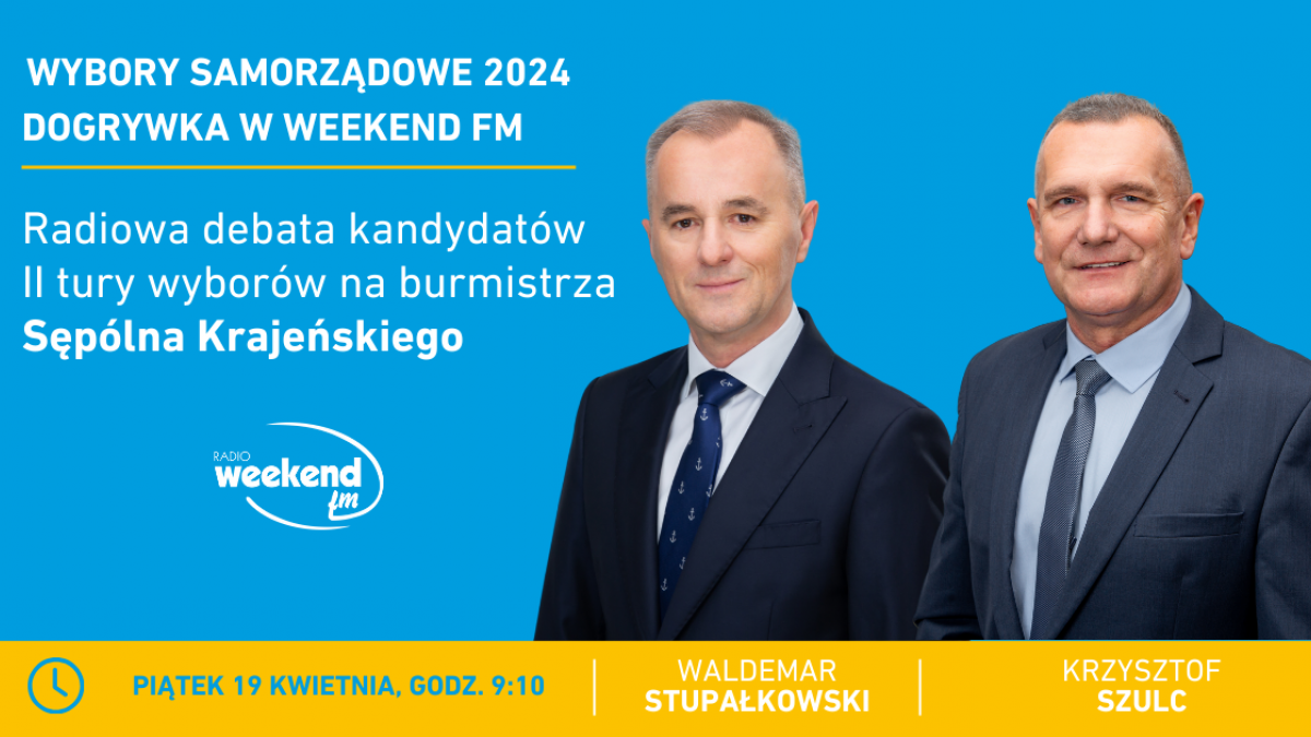 Wybory samorządowe 2024 - Dogrywka w Weekend FM. Debaty kandydat&oacute;w drugiej tury wybor&oacute;w na w&oacute;jt&oacute;w i burmistrz&oacute;w
