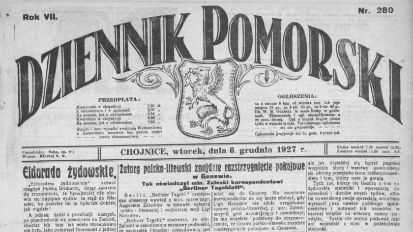 Opowiem ci historię, odcinek 127. Dziennik Pomorski i Lud Pomorski zaglądamy do chojnickich gazet sprzed 100 lat