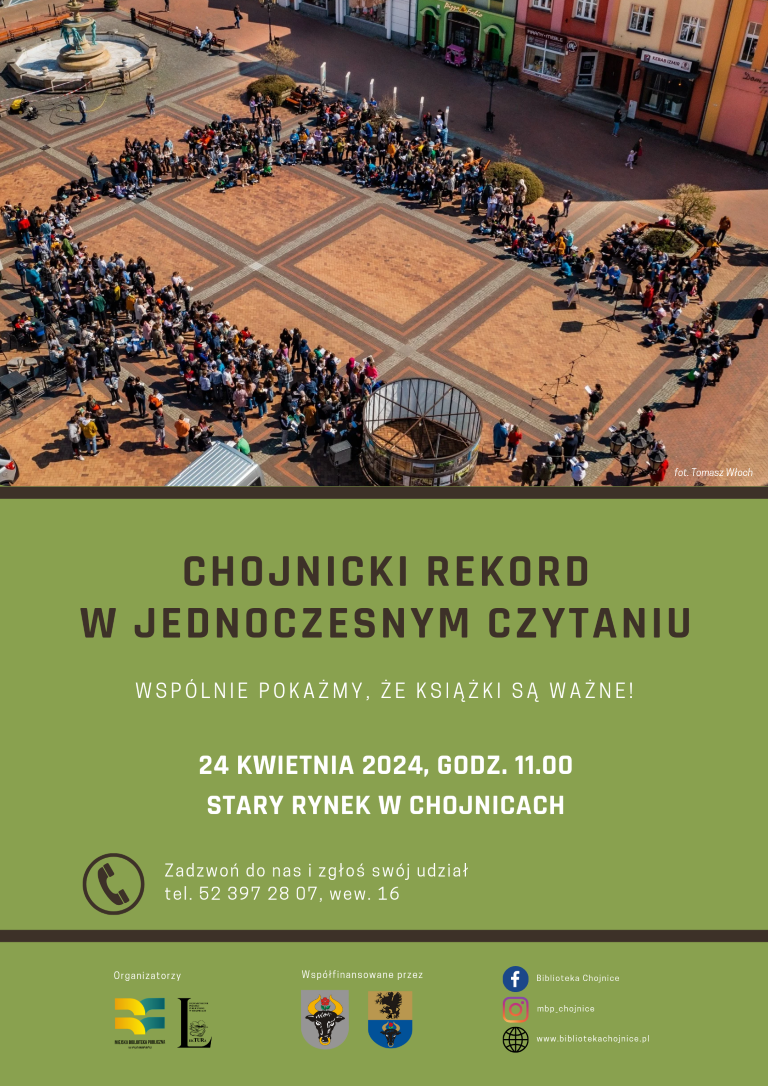 W Chojnicach rusza akcja "Dwa Tygodnie z Książką. Od Dnia Książki do Dnia Bibliotekarza"