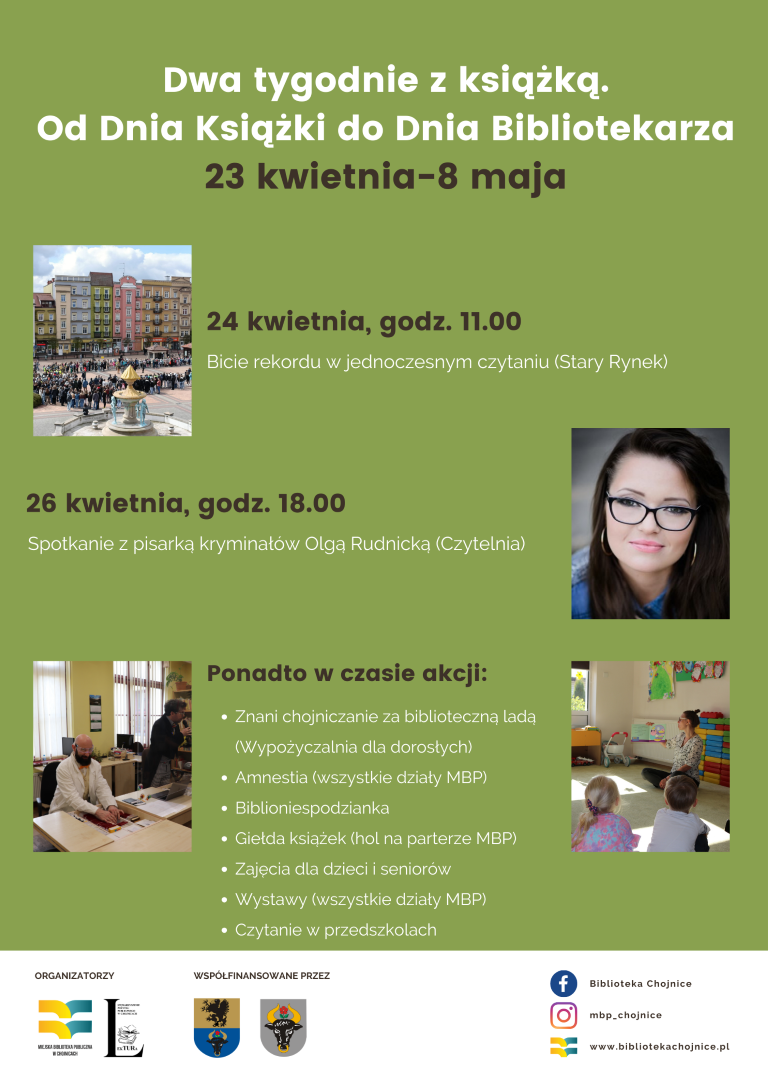 W Chojnicach rusza akcja "Dwa Tygodnie z Książką. Od Dnia Książki do Dnia Bibliotekarza"