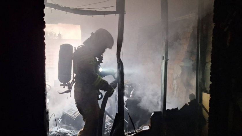 52-latek poparzony w trakcie groźnego pożaru w Wituni w gminie Więcbork