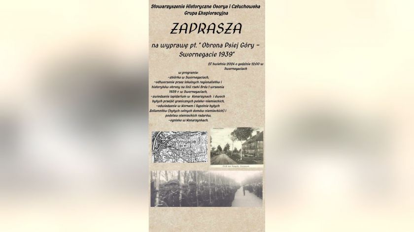 Obrona Psiej Góry - Swornegacie 1939. Lokalni historycy i regionaliści zapraszają na wyprawę