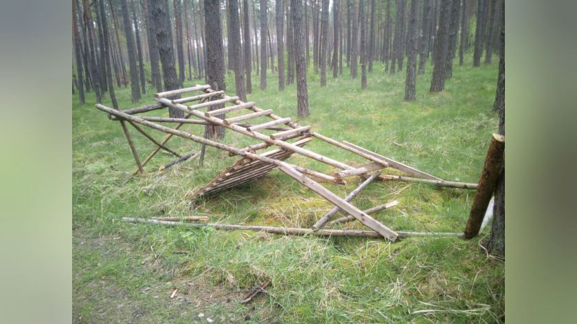 Ktoś zniszczył 10 ambon w lasach koło Starego Gronowa. Koło Łowieckie Szarak wyznaczyło 1000 zł nagrody FOTO