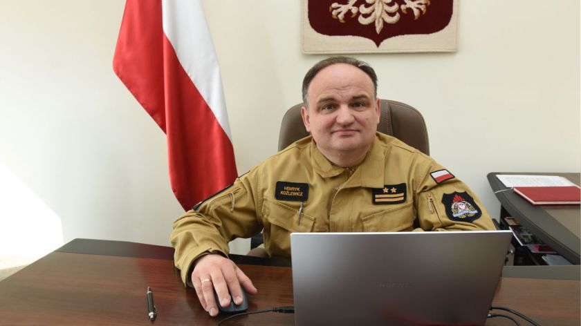 Brygadier Henryk Koźlewicz jest już oficjalnie komendantem powiatowym PSP w Chojnicach ROZMOWA