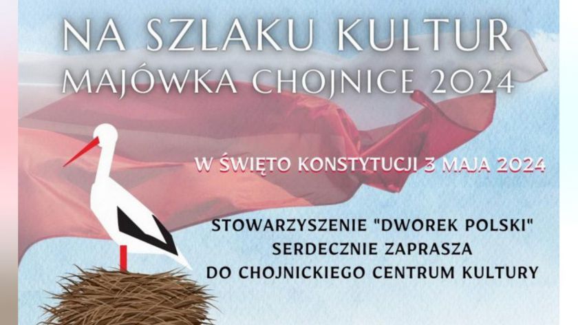 Jutro 3.05. w Chojnickim Centrum Kultury 11ta edycja koncertu Na szlaku kultur. Majówka Chojnice 2024