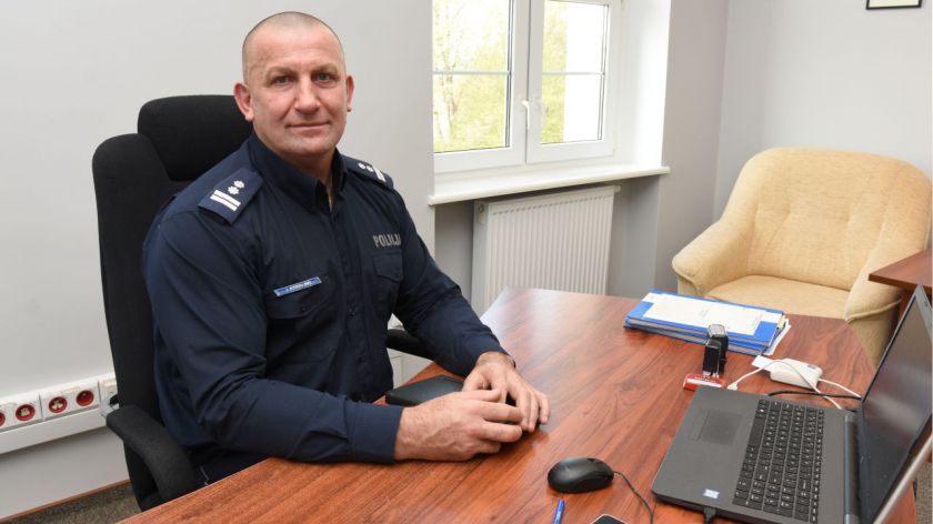 Młodszy inspektor Jacek Kowalski jest nowym komendantem powiatowym policji w Bytowie ROZMOWA
