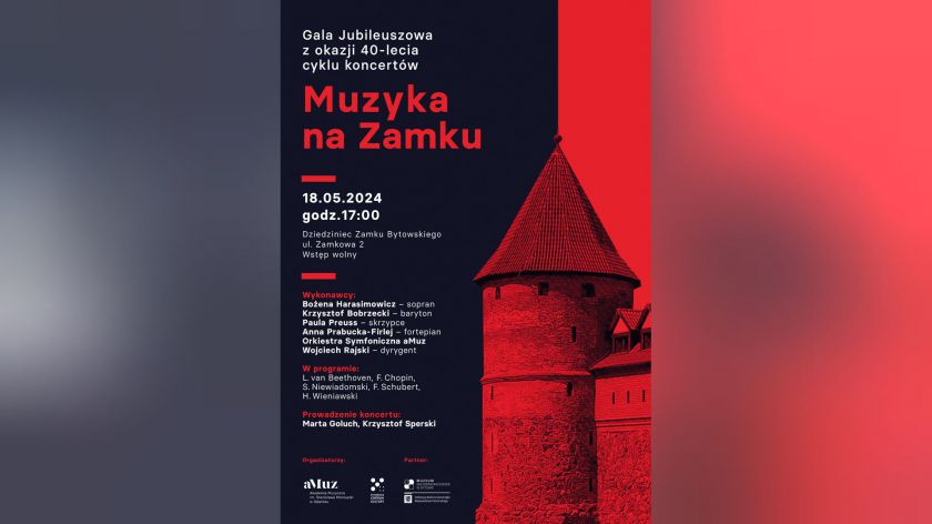 W Bytowie odbędzie się jubileuszowa gala z okazji 40-lecia cyklu koncertów Muzyka na Zamku