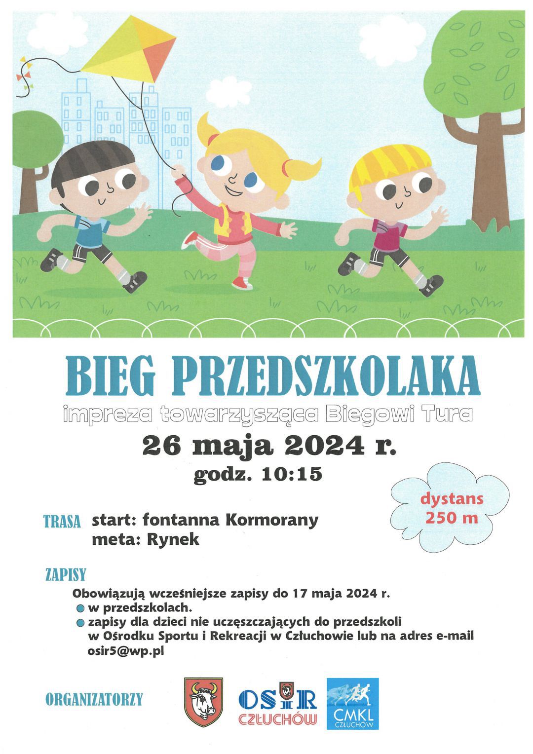 Jutro (26.05.) w Człuchowie Bieg Tura. Będą też biegi dla dzieci i Marsz po Zdrowie