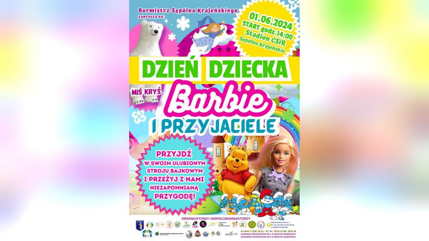 Barbie i Przyjaciele to motyw przewodni Dnia Dziecka w Sępólnie Krajeńskim
