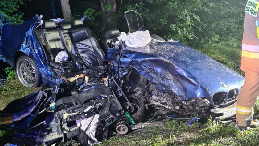 Siedem osób poszkodowanych, w tym jedna ciężko, w wypadku na drodze krajowej nr 25 w gminie Kamień Krajeński