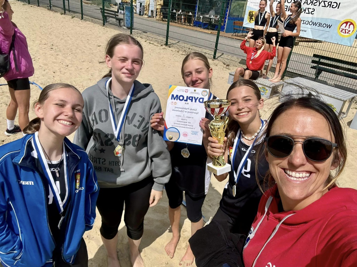 Siatkarki plażowe z Zespołu Szk&oacute;ł Sportowych w Człuchowie mistrzyniami wojew&oacute;dztwa