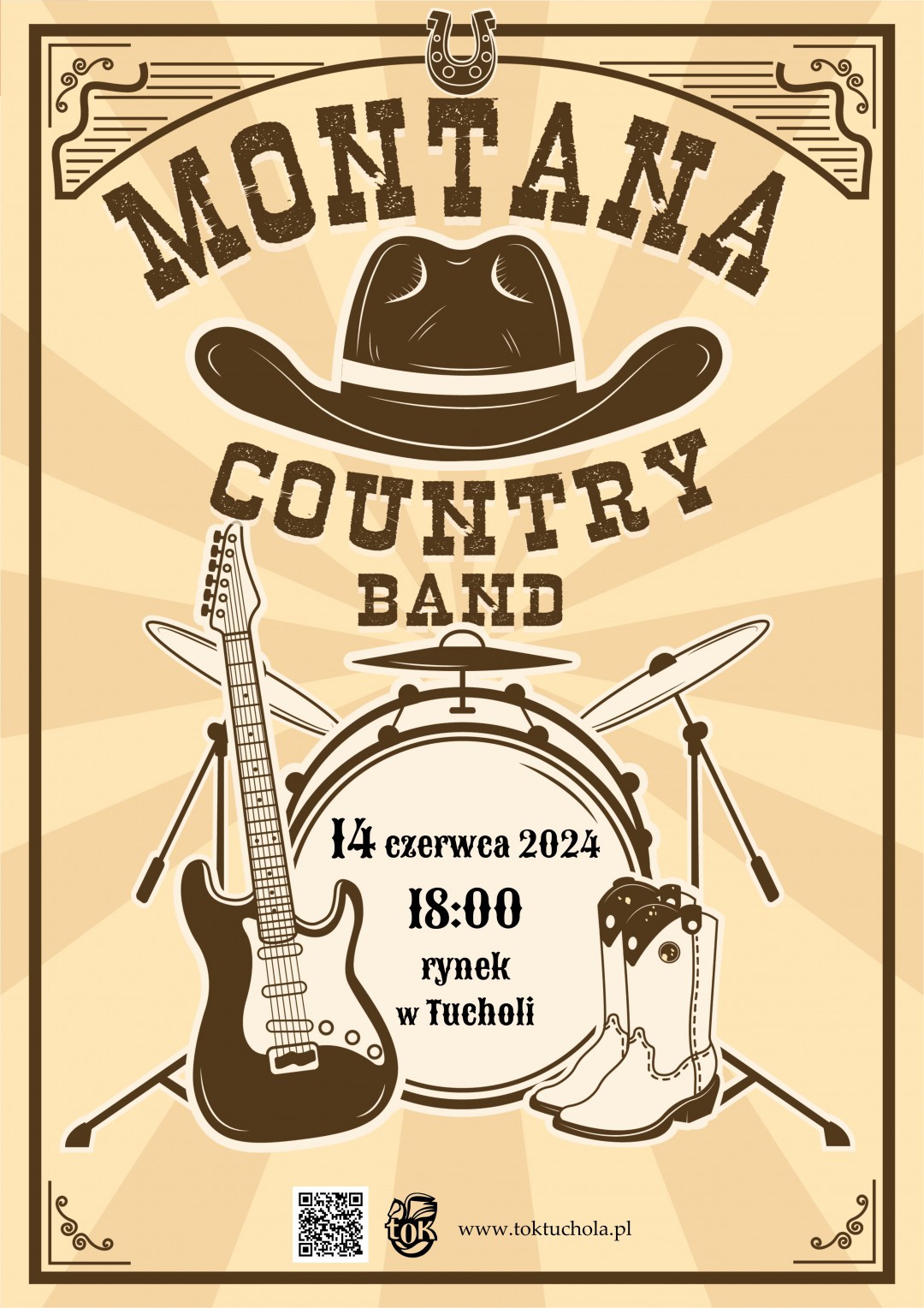 Tucholski Ośrodek Kultury zaprasza dziś (14.06) na koncert na rynku - będzie amerykańskie country