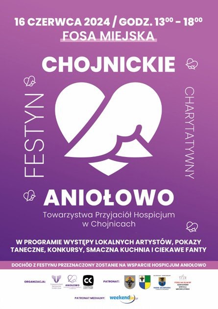 ANIOŁOWO 2024 już w niedzielę w Fosie Miejskiej w Chojnicach. Będzie muzyka, taniec i nie tylko