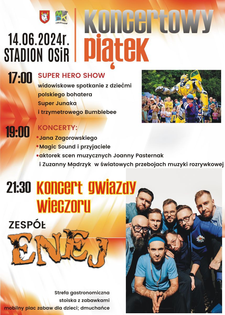 Zesp&oacute;ł Enej wystąpi dziś (14.06.) z okazji Dni Człuchowa. Święto miasta trwać będzie przez cały weekend (ROZMOWA)