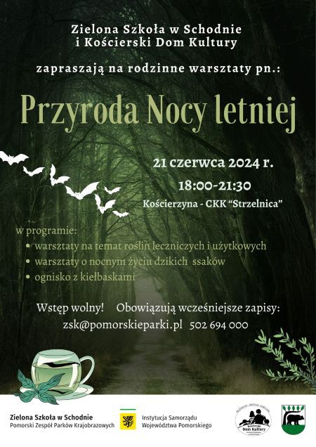 "Przyroda Nocy Letniej". Rodzinne warsztaty odbędą się jutro (21.06) w kościerskiej Strzelnicy