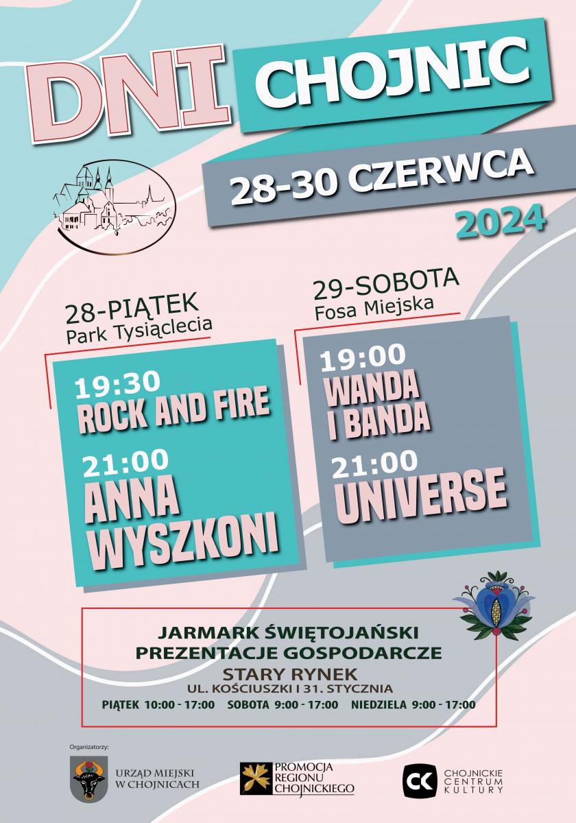 W piątek rozpoczynają się Dni Chojnic. Serii koncert&oacute;w towarzyszyć będzie Jarmark Świętojański na Starym Rynku