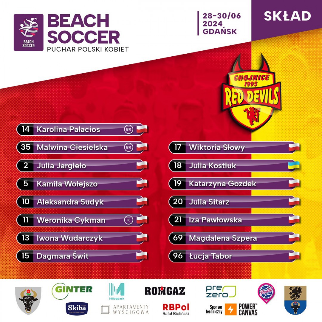 Red Devils Ladies Chojnice zagrają w finale Pucharu Polski. Dziś (30.06.) o 15.00 pojedynek o złoto z Pogonią Dekpol Tczew