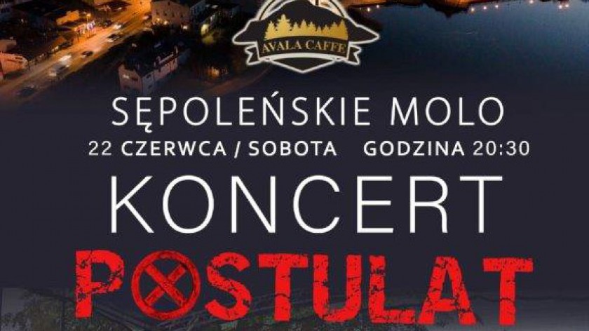 Sępoleńskie Centrum Kultury i Sztuki zaprasza dziś 22.06 na muzyczne rozpoczęcie wakacji na molo