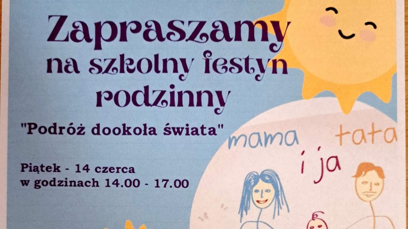W Chojnicach odbędzie się dziś 14.06. Szkolny Festyn Rodzinny Mama, tata i ja