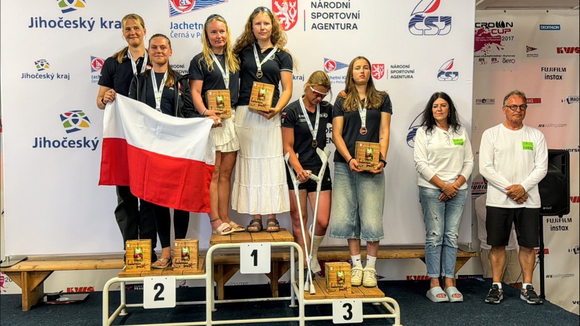 Klara Sobczak z Chojnickiego Klubu Żeglarskiego została wicemistrzynią Europy w olimpijskiej klasie 49erFX