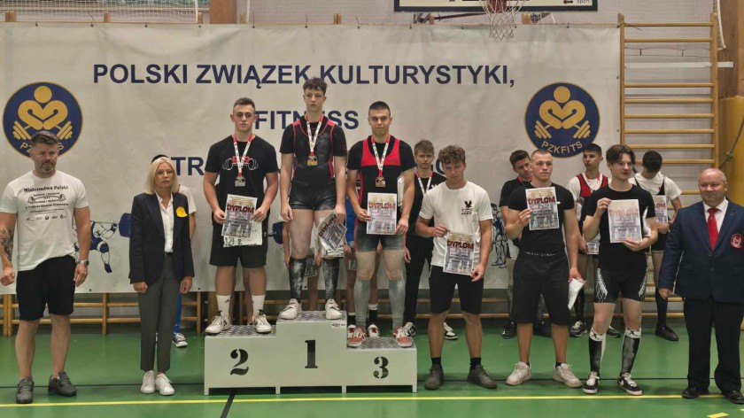 Fabian Senska z Kamienia Krajeńskiego mistrzem Polski w trójboju siłowym