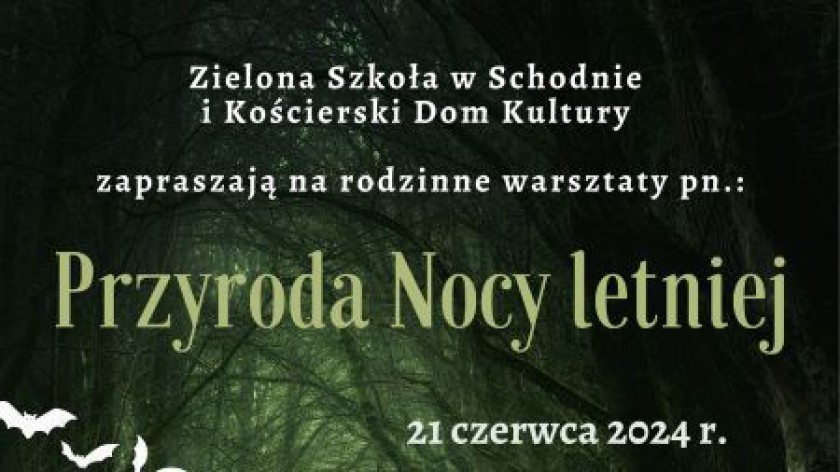 Przyroda Nocy Letniej. Rodzinne warsztaty odbędą się jutro 21.06 w kościerskiej Strzelnicy