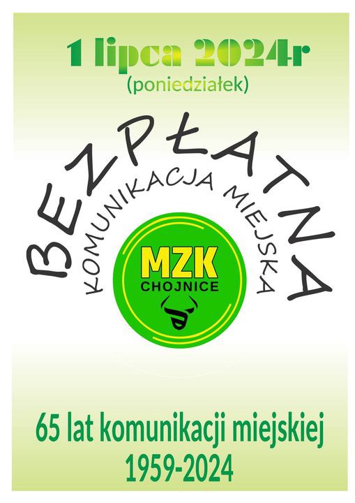 Chojnicki MZK obchodzi 65-lecie. Z tej okazji przejazdy autobusami na terenie miasta i gminy Chojnice są dziś (1.07.) darmowe