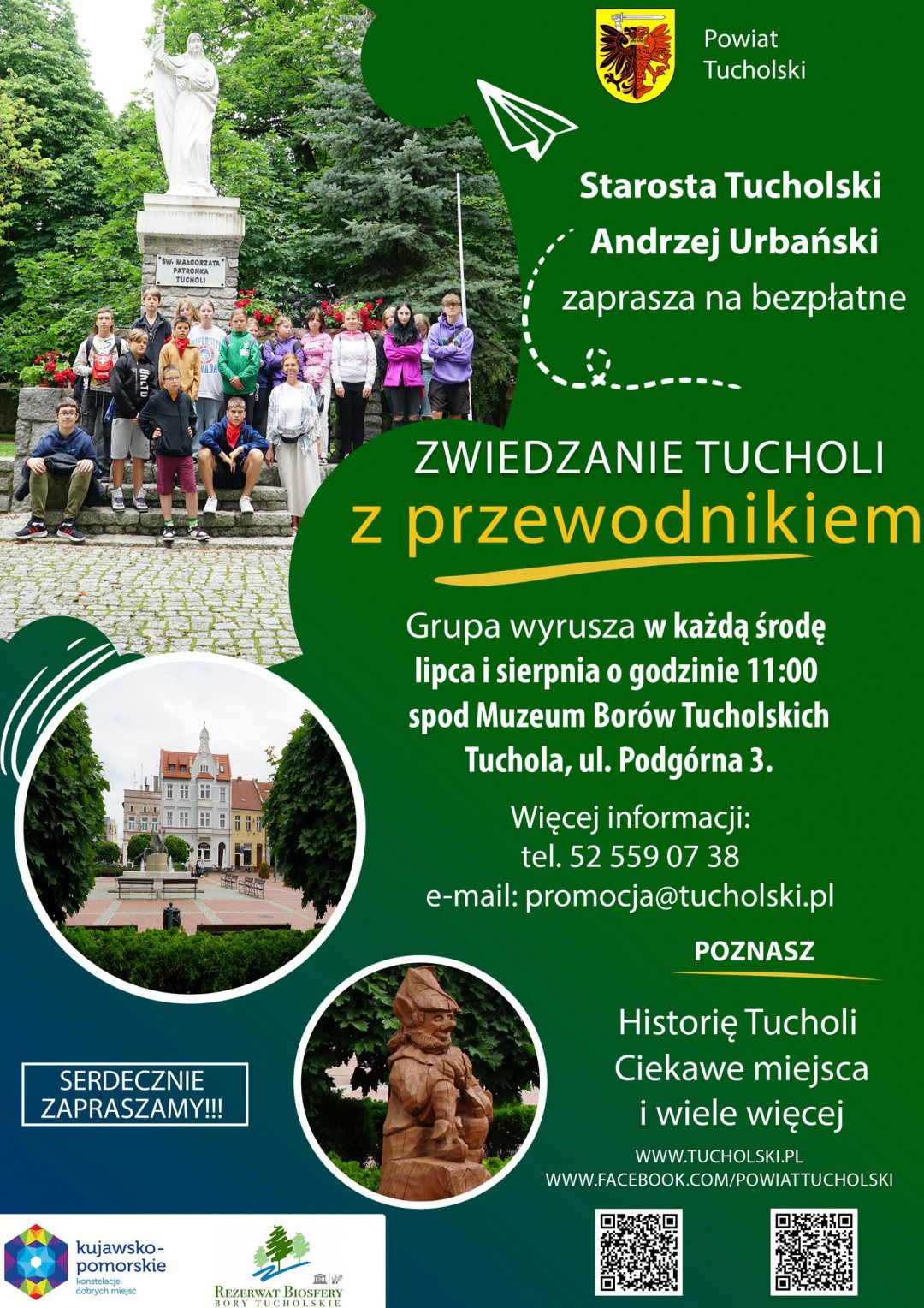 W środę 17 lipca kolejna okazja do letniego zwiedzania Tucholi z przewodnikiem