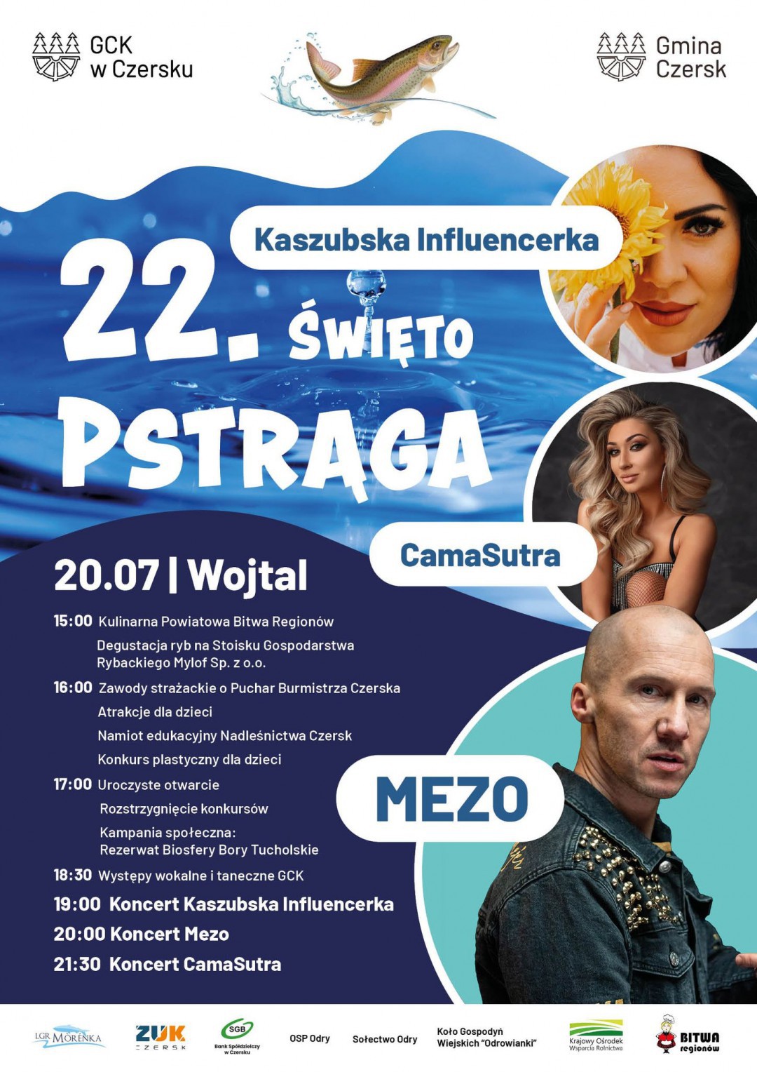 22. edycja Święta Pstrąga w Wojtalu, w gminie Czersk
