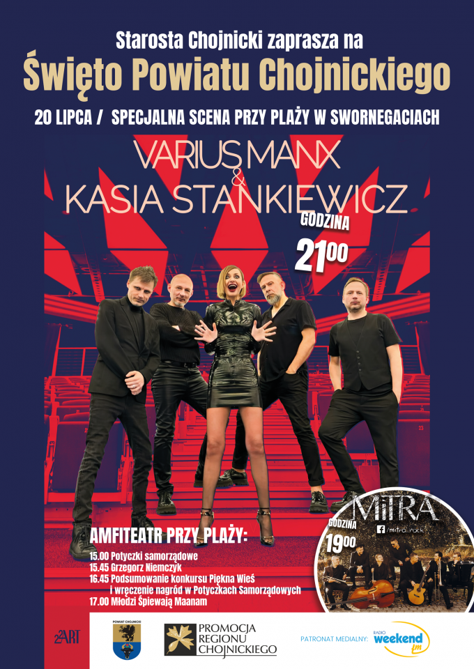 Dziś (20.07) w Swornegaciach Święto Powiatu Chojnickiego. W programie m.in. potyczki samorządowe
