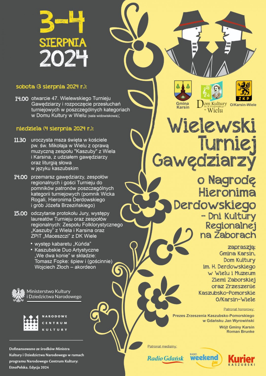 W najbliższy weekend gawędziarze zjadą do Wiela, w gminie Karsin. Już po raz 47 odbędzie się tu Turniej Gawędziarzy