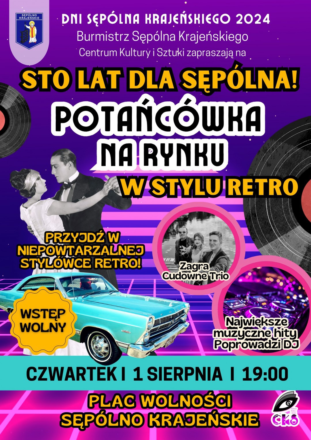 Dzisiaj (01.08) imprezą w centrum miasta rozpoczną się tegoroczne Dni Sęp&oacute;lna Krajeńskiego