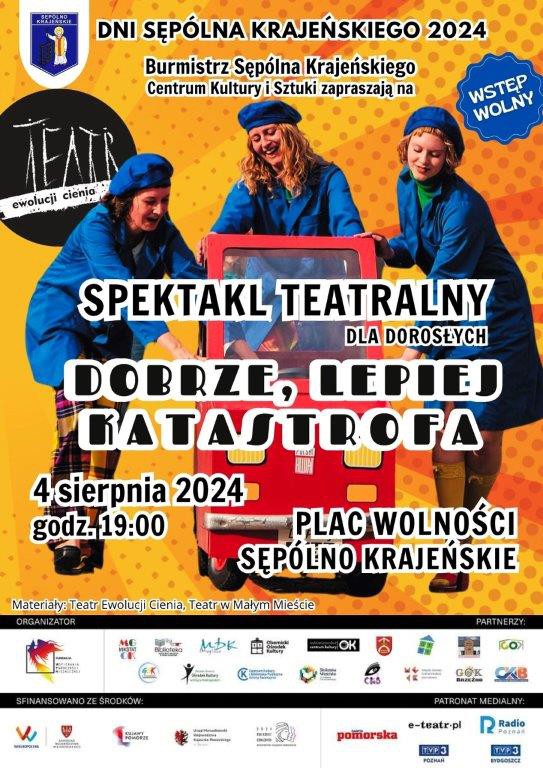 W Centrum Kultury i Sztuki w Sęp&oacute;lnie Krajeńskim odbędą się dziś (4.08) dwa spektakle teatralne