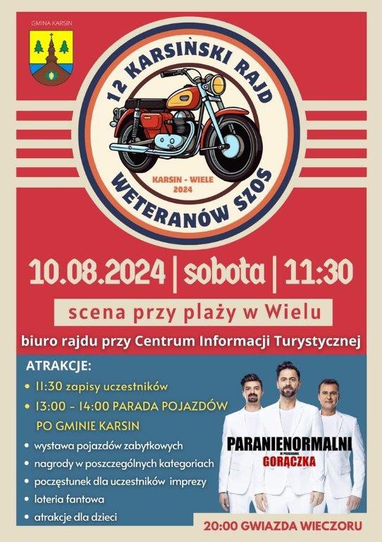 W Wielu, w gminie Karsin, odbędzie się dziś (10.08.) Karsiński Rajd Weteran&oacute;w Szos
