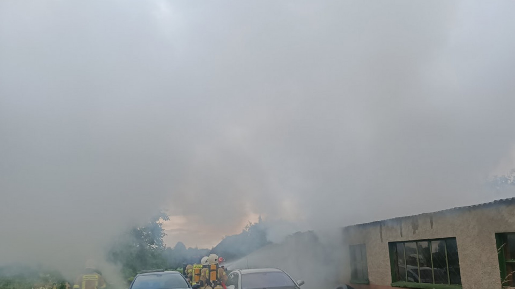 Pożar garażu w Nowym Barkoczynie