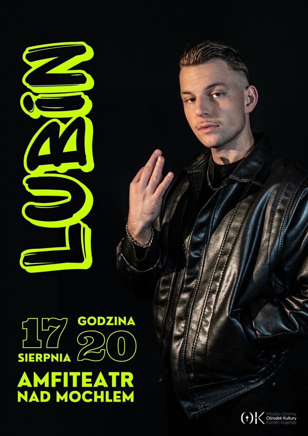 Lubin wystąpi w sobotę 17 sierpnia w amfiteatrze nad jeziorem Mochel w Kamieniu Krajeńskim