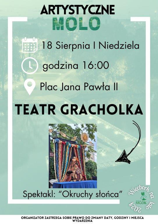 Dziś (18.08) w Więcborku występ teatru dla dzieci