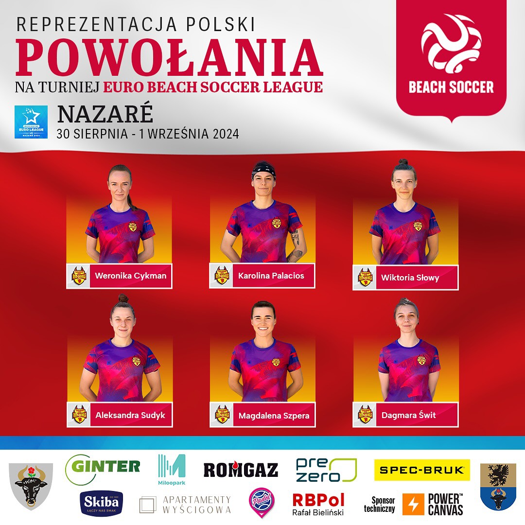 Sześć zawodniczek Red Devils Ladies Chojnice z kolejnymi powołaniami do reprezentacji Polski w beach soccerze
