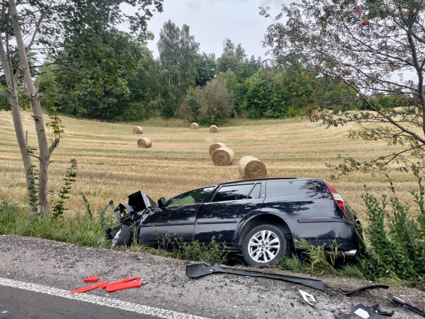 Burmistrz Chojnic Arseniusz Finster uczestniczył w kolizji drogowej. "Z pełną prędkością wjechał mi w tył mojego samochodu" (FOTO)
