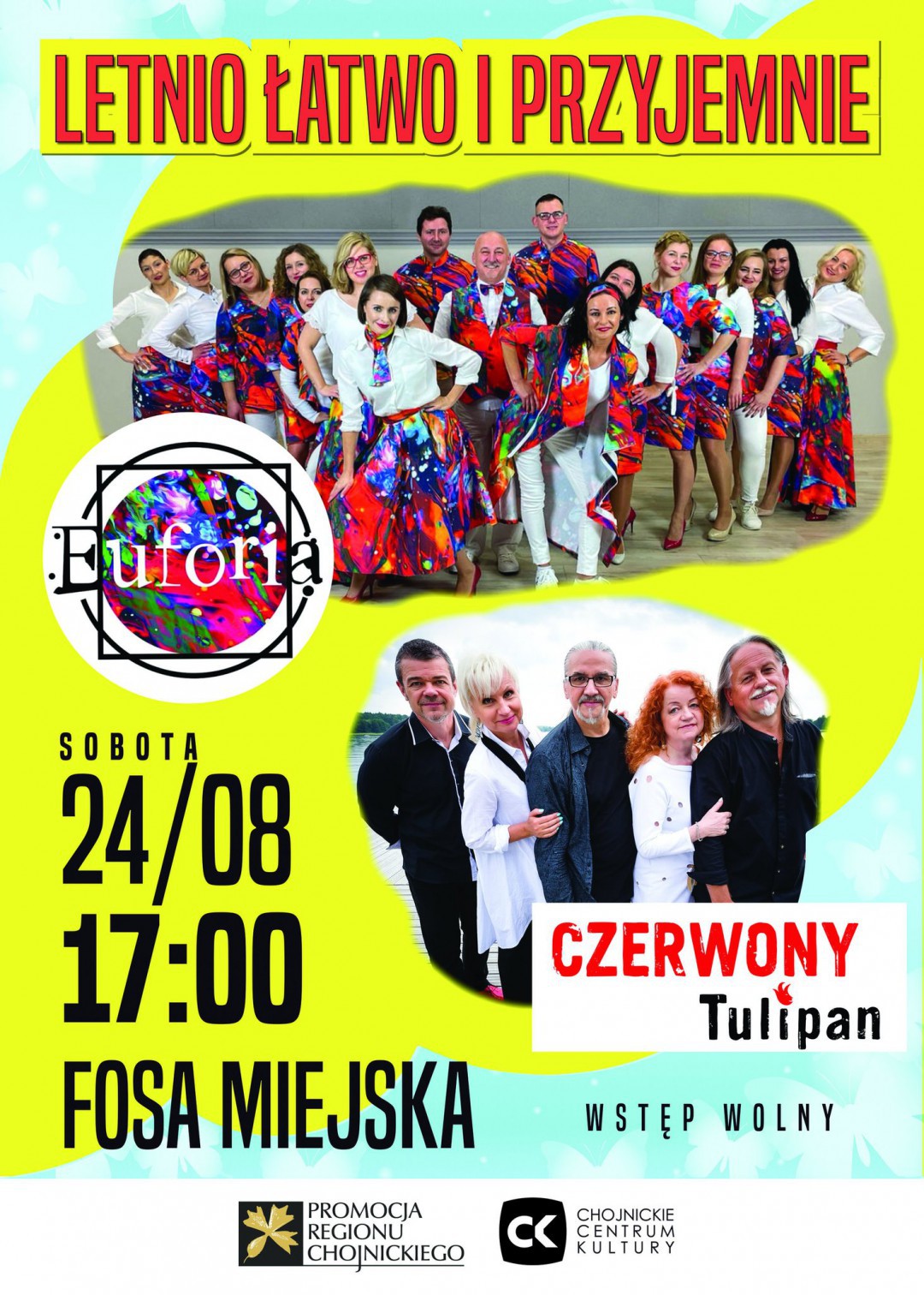 Dziś (24.08) w Chojnicach koncert "Letnio, łatwo i przyjemnie"