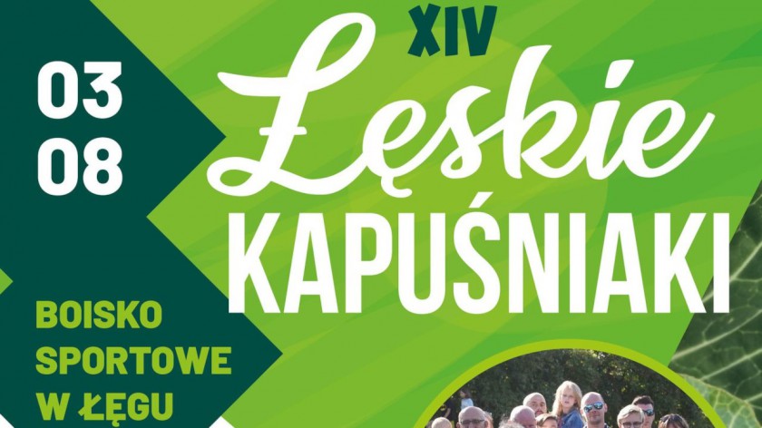 Już dziś 3.08 14 edycja Łęskich Kapuśniaków w Łęgu w gminie Czersk. Będą mistrzostwa w rzucie kapustą