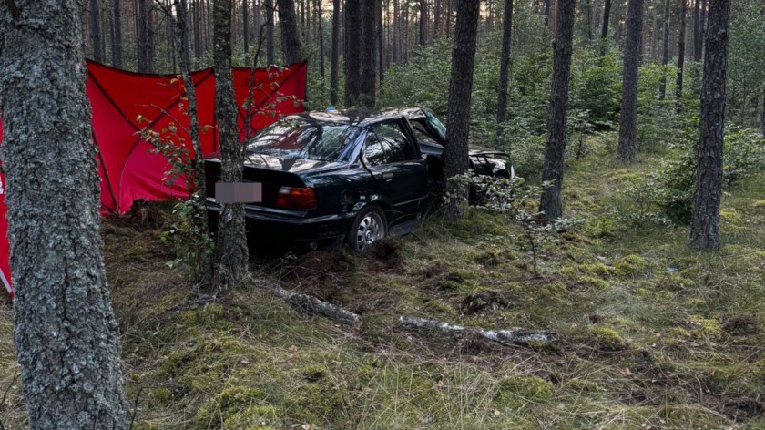 &quotKierujący bmw z nieustalonych przyczyn stracił panowanie nad pojazdem". Policja bada okoliczności wypadku w Załężu